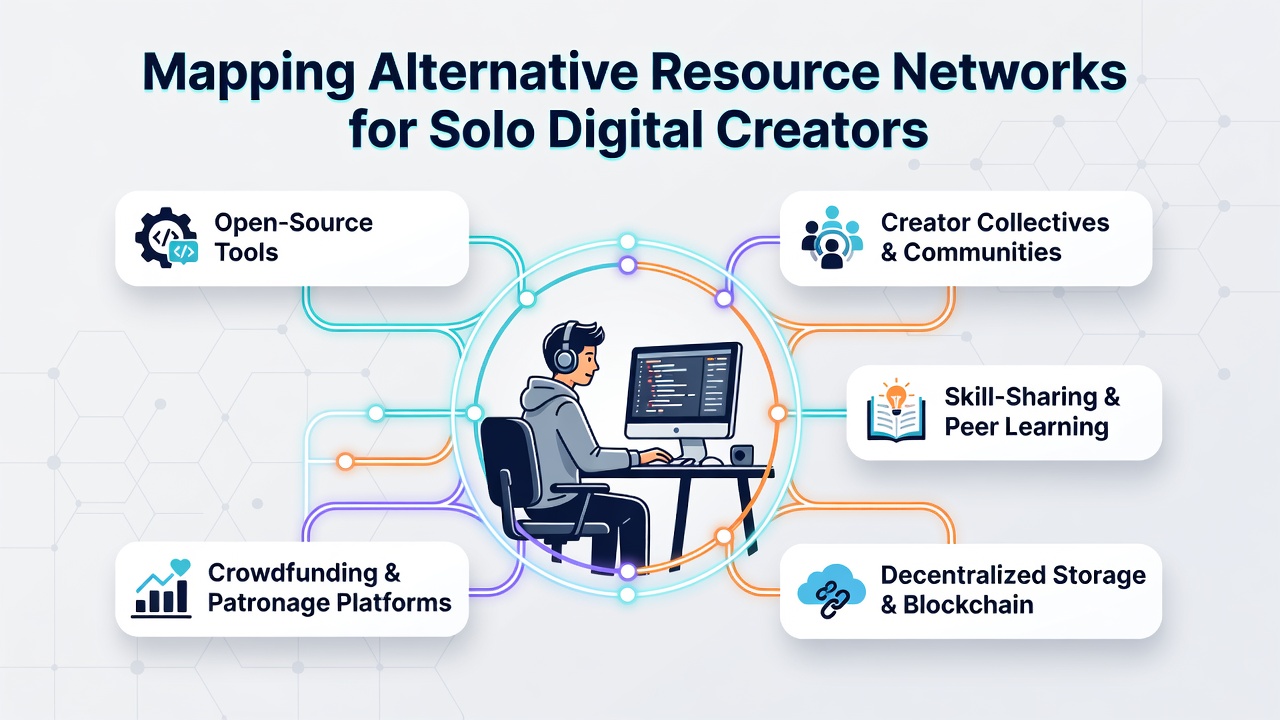 Mapping Alternative Resource Networks for Solo Digital Creators